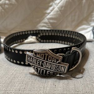Leather studded belt Men’s Harley Davidson